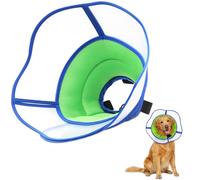 Sythrix Soft Dog Cone Collar for Dogs After Surgery, Adjustable Recovery Collar Cone for Dogs Prevent Licking, Buster Collars for Dog & Cat Cones for After Surgery Soft (Blue, M)