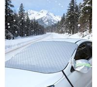 Sythrix Windscreen Covers Frost, Car Windscreen Cover for Winter, Magnetic Car Windshield Cover, Snow Ice Frost Sun Dust Water Protective Front Window Cover for Cars SUVs (147x127cm)