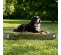 Sytopia 47 Inch Canvas Outdoor Dog Bed for Extra Large Dogs, Waterproof Washable Removable Cover, Indoor Patio Pet Pad, Green