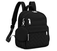 SYTRAH Mini Backpack for Women Small Backpack Purse, Anti Theft Backpack Waterproof Lightweight Puffer Back packs, Black, Mini