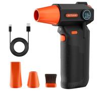 SYTUNG Compressed Air Duster Cleaner, Super Power Cordless Air Duster 200g Wind Pressure with LED Light, 3-Gear Adjustable Blower for PC, Keyboard, Outdoor, House and Car