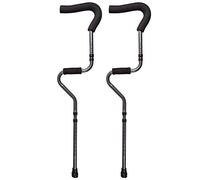 SYue Elderly Walker Telescopic Anti-Slip Disabled Double Crutches Thick Aluminum Alloy Folding Underarm Crutches It's so Kind of You