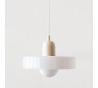 SYUFRE Mid Century Pendant Lamp Colorful Ceiling Pendant Light with Glass Shade Vintage Pendant Lighting Iron and Glass Pendant Light Fixtures for Bedroom Living Room Kitchen Hallway (Color : J, Siz
