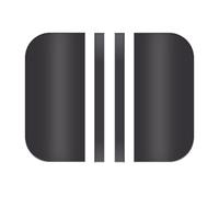 SyunsXoon 60 Pack Door Hinge Shields, 3.5" Magnetic Door Hinge Covers for Painting - Fits for Average Residential Doors, Black, Self-adhesive, Easy to Install