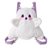 Syutokul Halloween Backpack Cute Ghost, Mini Crossbody Candy Bag, Plush Spooky Backpack, Kawaii Cartoon Bag for Birthday, Day of the Death Decor