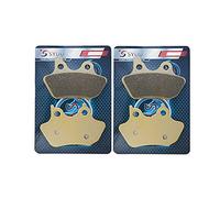 SYUU Motorcycle Aftermarket part Front Rear Brake Pads compatible with/for Harley XLH/XL Sportster 883 1200 XL 1200 C Sportster Custom XL 883 Sportster Standard 2000-2003 FA400F FA400R