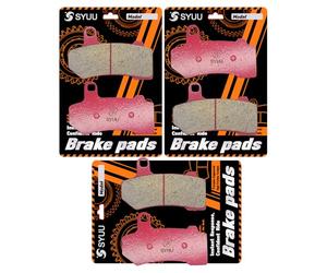 SYUU Motorcycle Replacement Front Rear Ceramic Brake Pads Brakes for Harley Davidson Touring FLHXS Street Glide Special FLHTK/FLHTKL Electra Glide Ultra Limited Low 2015 2016 2017 2018 FA409FR