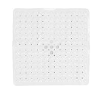 SYUULCOI Bathtub Shower Mats Large Washable Bathroom Bath Tub Floors Mat Accessories for Old Man White (53 * 53cm)