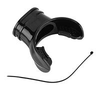 SYUULCOI Disposable Transparent Silicone Professional Scuba Diving Standard Bite Mouthpiece (Black)