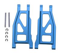 SYUULCOI for RC Car Front Suspension Arms, 2pcs Aluminium Alloy Front Swing Arms, Professional Universal Replacement Parts for 1/10 Scale RC Cars, Durable and Lightweight Design, E (Dark Blue)