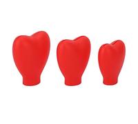 SYUULCOI Makeup Brush Covers for Travel, Silicone Dust-Proof Stretchable Brush Protector Sleeves, Portable Cosmetic Organizer with Lightweight Design for Women and Girls (Red)