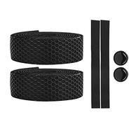 SYUULCOI Mountain Bike Handlebar Wrap AntiSlip Bar Grip Tape with 2Pcs Bar Plugs (Black)