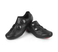 SYUULCOI Road Cycling Shoes, For BOODUN, 1 Pair Nylon Sole, Night Reflective Artificial Leather, Locking Design, Black Color (42)