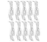 SYUULCOI TENS EMS Electrode Lead Wire, Compatible with Most Portable Electrotherapy Units, 2.5mm Plug, for Multiple Brands, 2 Pin or 4 Pin Options (Four Needles in one Tray)