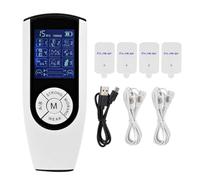 SYUULCOI TENS Unit Muscle, for Neck, Back, 9 Modes, 15 Intensity Levels, Rechargeable, Portable, Electrode Pads Included