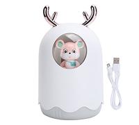 SYUULCOI Ultrasonic Humidifier, Large Capacity 5L, USB Powered, Aromatherapy Function, for Home Office Use, Auto Shut-Off, Quiet Operation, No Leak Design (White)