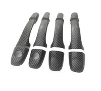 SYWHREV Door Handle Protectors Compatible with Toyota for Previa 1998 1999 2000 2001 2002 2003 2004 2005 Gloss Carbon Car Door Handle Bowl Covers Trim Paste Style