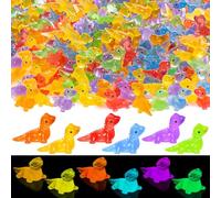 SYWHXY 150PCS Luminous Mini Resin Lizards Miniature Lizard Animal Figurines Glow in The Dark, Cute Tiny Glow Lizard for Micro Moss Garden Landscape Dollhouse DIY Birthday Party Home Decor (6 Colors)
