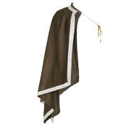 Sywiyi Men's Retro Trim Renaissance Cape Half Shoulder Gladiator Cloak for Knight Warrior Cosplay Brown One Size
