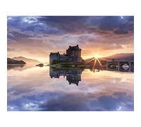 Syxaxis Eilean Donan Castle Kyle Lochalsh Scotland Photo Premium Wall Art Canvas Print 18X24 Inch