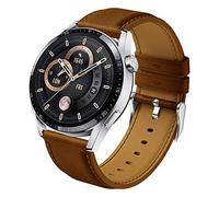 Syxinn 22mm Leather Strap Compatible with Huawei Watch GT 3 46mm/GT 3 Pro 46mm/GT 4 46mm Strap, Huawei Watch GT 2 46mm/GT 2 Pro/GT 2e, Huawei Watch 3/3 Pro Soft Leather Band Bracelet for Men and Women