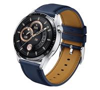 Syxinn 22mm Leather Strap Compatible with Huawei Watch GT 3 46mm/GT 3 Pro 46mm/GT 4 46mm Strap, Huawei Watch GT 2 46mm/GT 2 Pro/GT 2e, Huawei Watch 3/3 Pro Soft Leather Band Bracelet for Men and Women