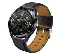 Syxinn 22mm Leather Strap Compatible with Huawei Watch GT 3 46mm/GT 3 Pro 46mm/GT 4 46mm Strap, Huawei Watch GT 2 46mm/GT 2 Pro/GT 2e, Huawei Watch 3/3 Pro Soft Leather Band Bracelet for Men and Women