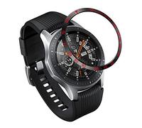 Syxinn Bezel Ring Compatible for Samsung Galaxy Watch 46mm/Gear S3 Frontier/Classic Stainless Steel Bezel Styling Circle Adhesive Cover Anti Scratch Decorative Rotating Watch Dial Protection Ring