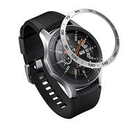 Syxinn Bezel Ring Compatible with Samsung Galaxy Watch 46 mm/Gear S3 Frontier/S3 Classic Stainless Steel Bezel Styling Adhesive Cover Anti Scratch Collision Protection Bezel Ring