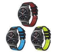 Syxinn Compatible with 22mm Galaxy Watch 46mm/Gear S3 Frontier/Classic/Samsung Galaxy Watch 3 45mm Silicone Band Sport Strap for Huawei Watch GT/GT 2 46mm/Moto 360 2nd Gen 46mm
