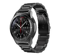 Syxinn Compatible with Galaxy Watch 46 mm/Gear S3 Frontier Classic Galaxy Watch 3 45 mm Stainless Steel Metal Sports Watch Strap