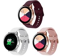 Syxinn Compatible with Galaxy Watch Active/Active2 40mm/44mm, Watch 4/4 Classic/Watch 3 41mm, Gear Sport, S2 Classic, Amazfit GTS 2/2e/mini/GTS 3, 20mm Silicone Wristband Bracelet