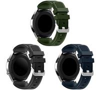 Syxinn Compatible with Strap Gear S3 Frontier/Classic/Galaxy Watch 46mm Straps Band 22mm Soft Silicone Replacement Wristband Bracelet Sport Strap for Galaxy Watch 3 45mm/Gear S3/Moto 360 2nd Gen 46mm