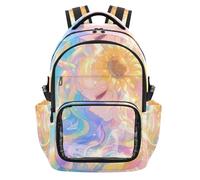SyXIOP Adorable unicorns Spirit Kids Clear Backpack for School Large Capacity School Backpack with Laptop Compartment for School Outdoor Travel, Age 7-18 nina de 10 anos