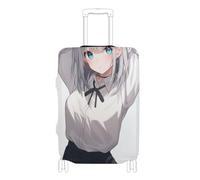 SyXIOP Anime Student Girl Beauty Elastic Luggage case Protective Cover Anti Scratch suitcases Cover Travel Essentials Fit 18-32 Inch Luggage