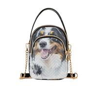 SyXIOP Art Australian Shepherd Dogs White trendy shoulder purses for women crossbody with multi pockets hand bags for women for work