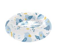 SyXIOP Baby Blue Six Playful Birds Warm & Soft Pet Dog Bed fluffier Puppy Beds for Medium Size Pets Sleeping camita para gatos
