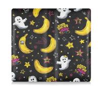 SyXIOP Banana Ghosts Premium Leather Car Registration and Insurance Holder Automobile Wallet Case Organizer for Cards, Essential Document Driver License