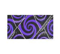 SyXIOP Black and Purple Spiral Geometric Print decorative tub mats non slip absorbent rug non slip for living room accessories 39x20in de alfombras para ba?o