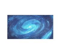 SyXIOP Blue Spiral Galaxy decorative mats non slip anti mold anti-mold tub mats non slip for foyer accessories 39x20in alfombra para ba?o