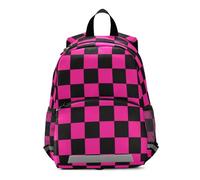 SyXIOP Buffalo Plaid Check Black Deep Peach kids toddler backpack boys leash bookbags for 6-8 year old mochila para ni?a