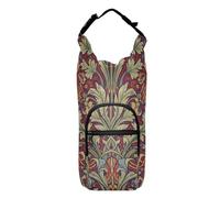 SyXIOP Calla Lily Red Blue William Morris Pattern Water Bottle Carrier Bag Portable Insulated Bottle Carrier 20/24/32/40oz for Daily Walking Hiking and Other Outdoor Activities Bolso para Botella De