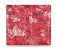 SyXIOP Canada Red Maple Leaf Premium Leather Registration and Insurance Card Holder Prefect Car Essentials Wallet for Cards, Essential Document Driver License