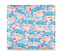 SyXIOP Cartoon Cute Crab Blue Pu Leather Car Registration and Insurance Holder Essential Wallet Case for Driver Auto Owners Trailer Motorcycle Boat