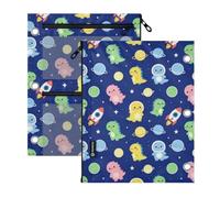 SyXIOP Clear Window 3 Ringing Binder folders Dinosaur rocketing