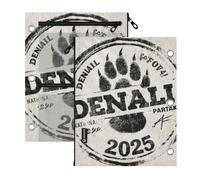 SyXIOP Clear Window 3 Ringing Binder folders National Park Bear Paw