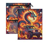 SyXIOP Clear Window Binders 3 Ringing Epic Fire and Ice Dragon