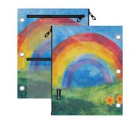 SyXIOP Clear Window inch Binders 3 Ringing Rainbow Appearing After The Rain