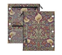 SyXIOP Clear Window Pencil case 3 Ringing Calla Lily Red William Morris