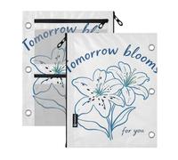 SyXIOP Clear Window Pencil case 3 Tomorrow Lily Bloom Art
